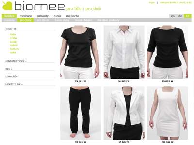 Biomee.cz - etická bio móda